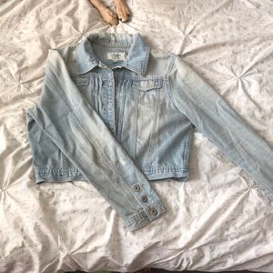 Waist length denim jacket